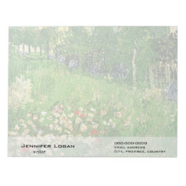Bloco De Notas Jardim de Daubigny, Vincent Van Gogh.