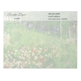 Bloco De Notas Jardim de Daubigny, Vincent Van Gogh.