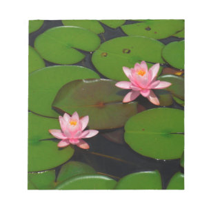 Bloco De Notas Jardim de flores de lírios, de lágrimas, de lótus 