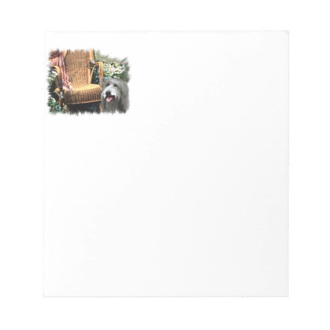 Bloco De Notas Jardim de Verão Collie (Frente)