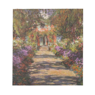 Bloco De Notas Jardim Em Giverny 1902 Por Claude Monet