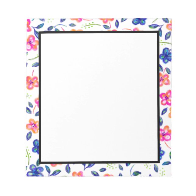 Bloco De Notas Jardim Flor (Frente)