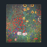 Bloco De Notas Jardim Flor Gustav Klimt<br><div class="desc">Notepad com a pintura de óleo do Jardim de Fazendas com Girassóis de Gustav Klimt (1907). Um belo jardim de girassóis e belas flores azuis,  vermelhas,  roxas,  rosa e brancas. Um presente de excelente para fãs de Arte Nouveau e de Arte Austríaca.</div>