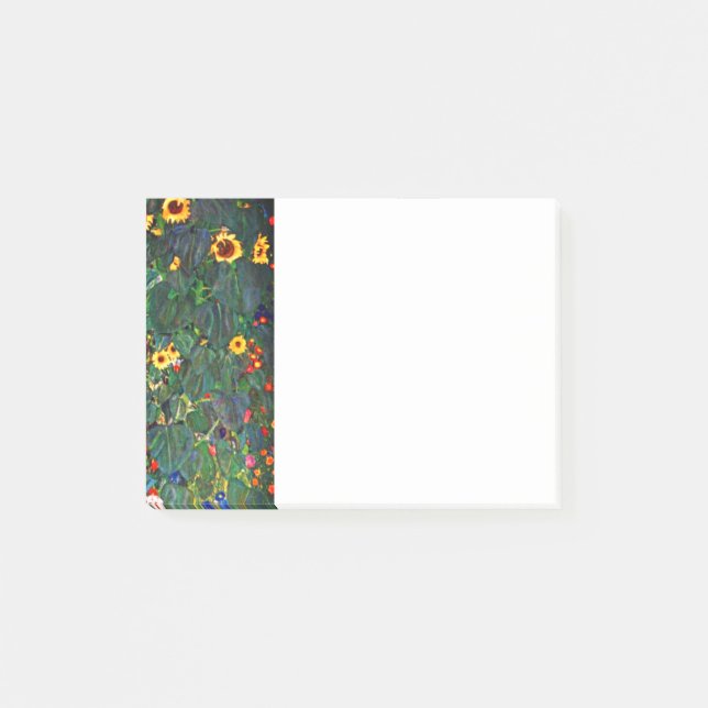 Bloco De Notas Jardim Flor Gustav Klimt (Frente)