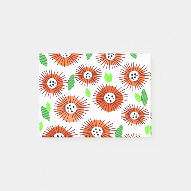 Bloco De Notas Jardim Flor Scandi (Frente)