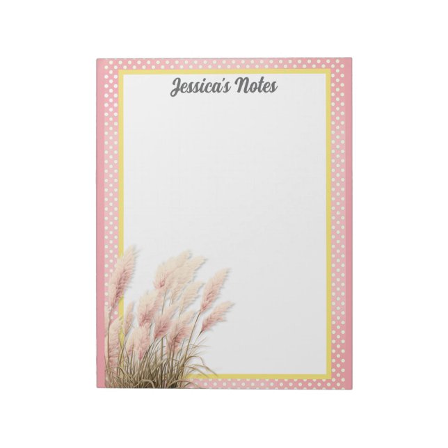Bloco De Notas Jardim Rosa Pastel (Invertido)