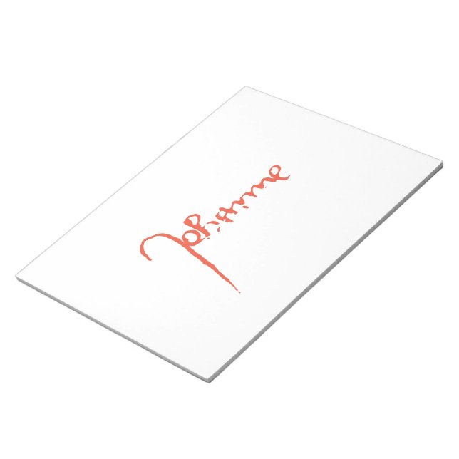 Bloco De Notas Jeanne d'Arc Santo Joan Heilige Johanna Signature (Inclinado)