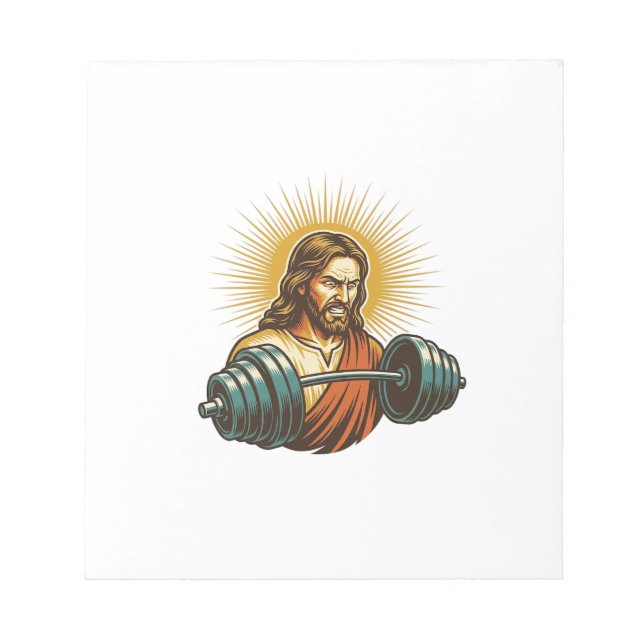 Bloco De Notas Jesus Acidentalmente Adicionando Muito Peso Falha  (Frente)