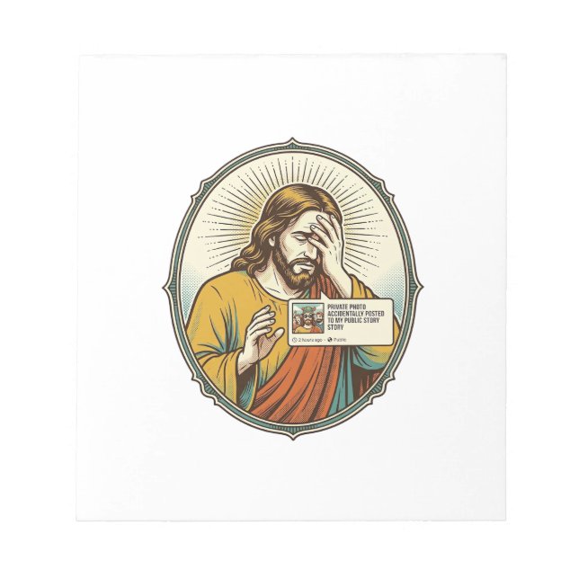 Bloco De Notas Jesus Adicionou à História em vez de Mensagem Dire (Frente)