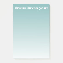 Jesus ama você! | tom teal ombre