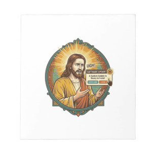 Bloco De Notas Jesus Atualização de Software Irritante Pop Up Hum