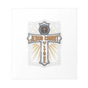 Bloco De Notas Jesus Cristo Minha Esperança Viva Cruz Vintage