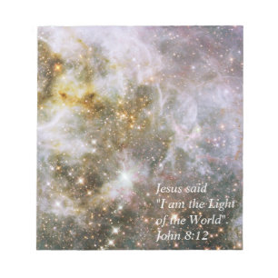 Bloco De Notas Jesus disse que "eu sou a luz.