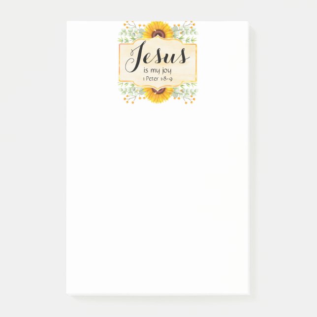 Bloco De Notas Jesus é a minha alegria (Frente)