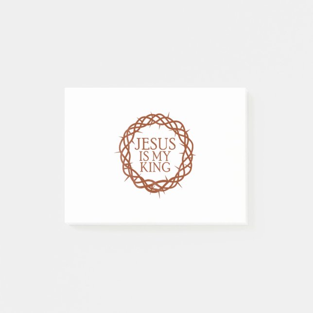 Bloco De Notas Jesus é meu rei (Frente)