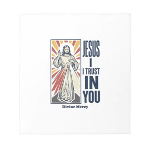 Bloco De Notas Jesus Eu Confio Em Você Camisa Projeto Divina Mise