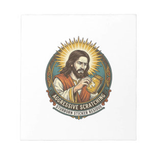 Bloco De Notas Jesus Irritante Resíduo de Papel de Adesivo Descol