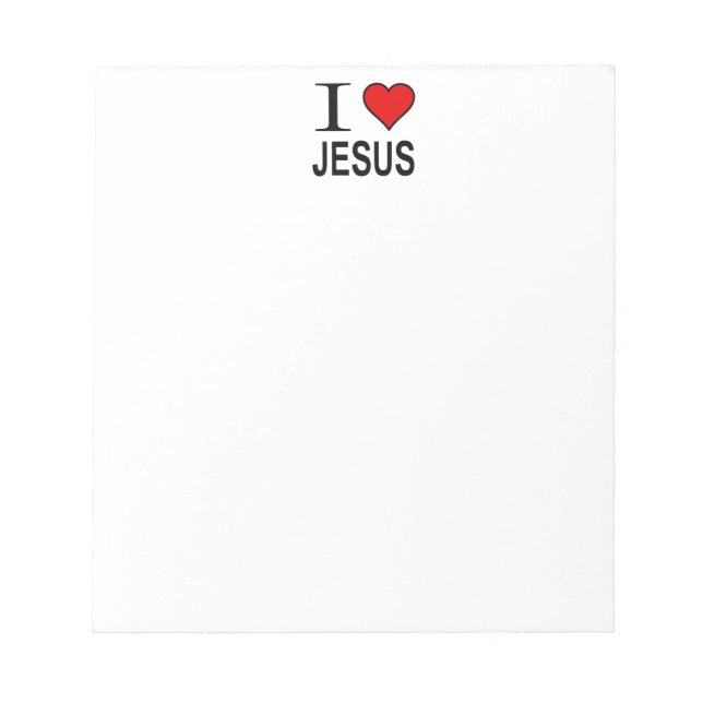Bloco De Notas Jesus presentes que amo Jesus (Frente)