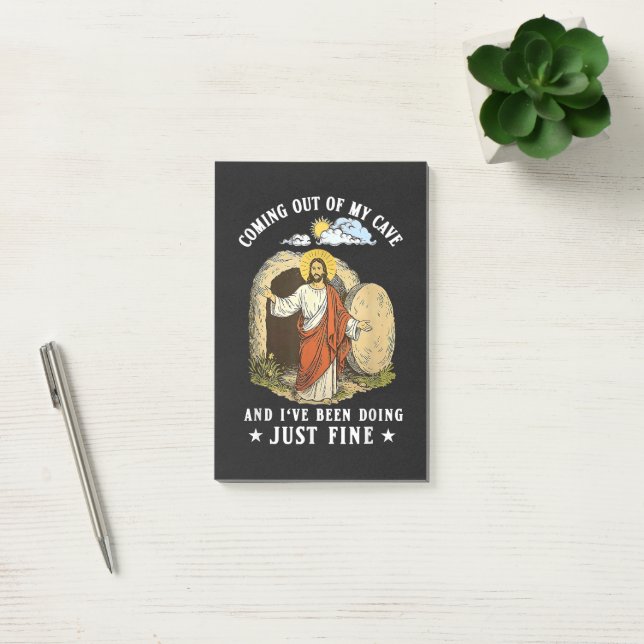 Bloco De Notas Jesus Saindo da Minha Caverna  (Escritótio)