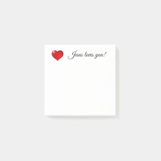 Bloco De Notas Jesus te ama! (Frente)