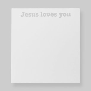 Bloco De Notas Jesus te ama CINZAS e CINZAS