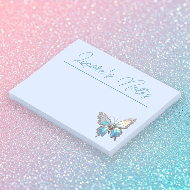 Bloco De Notas Jewel Butterfly Opal e Prata (Criador carregado)