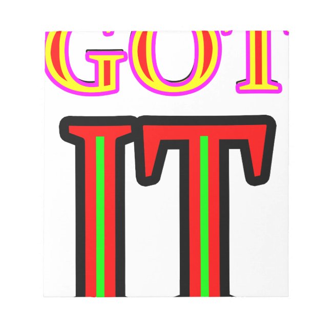 Bloco De Notas Jgibney IT4 obtido os presentes de Zazzle do MUSEU (Frente)