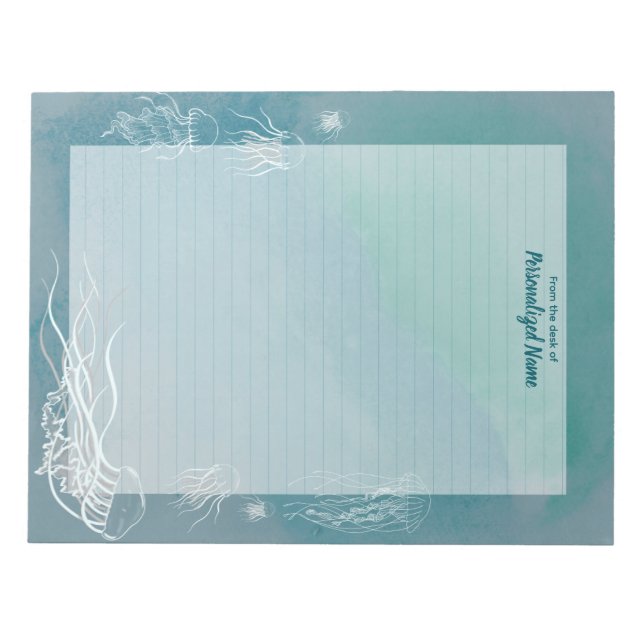 Bloco De Notas Jive Lined Jellyfish (Frente)