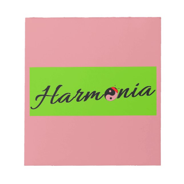 Bloco De Notas Joaninha Harmonia zen (Frente)