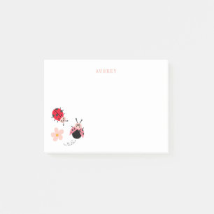 Bloco De Notas Joaninhas e Flor