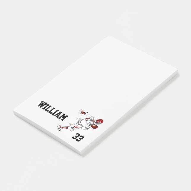 Bloco De Notas Jogador de futebol (Inclinado)