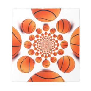 Bloco De Notas Jogo de basquete dos campeões: Court Vision Kaleid