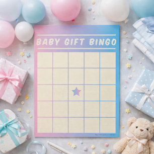 Bloco de Notas Jogo de Bingo de Presentes para Beb