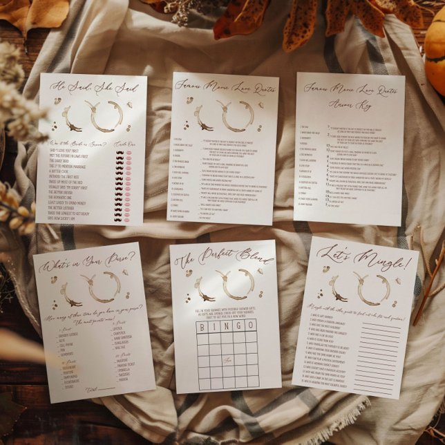 Bloco De Notas Jogo de Chá de Bolsa com Tema de Café (Criador carregado)