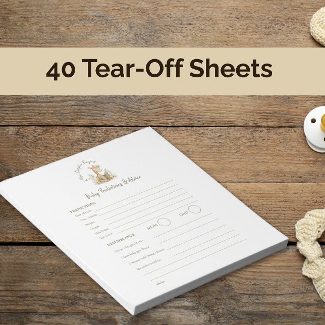 Bloco De Notas Jogo de Previsão de Bebês Novo Capítulo Começa A R (Criador carregado)