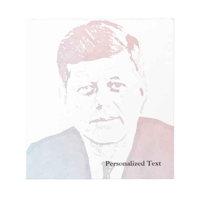 Bloco De Notas John F. Kennedy Pop Art Retrato (Frente)