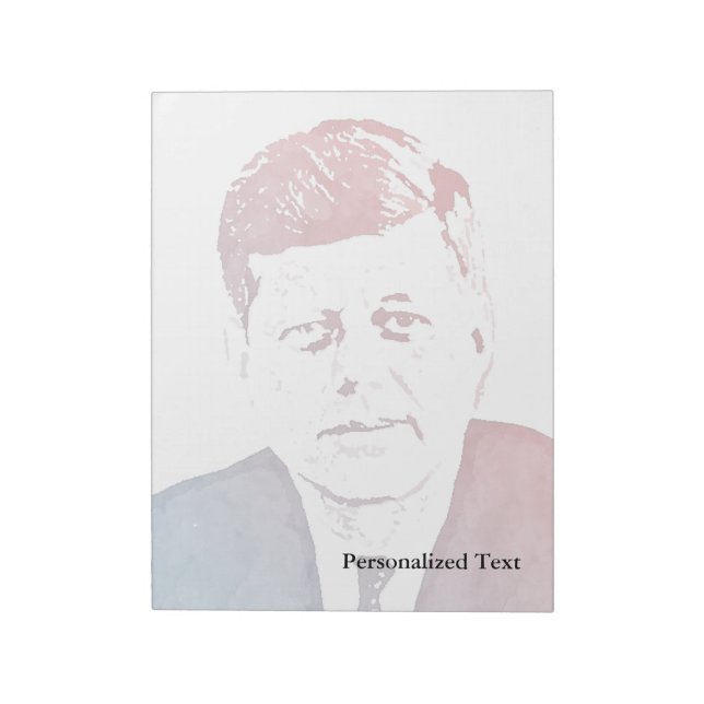 Bloco De Notas John F. Kennedy Pop Art Retrato (Invertido)