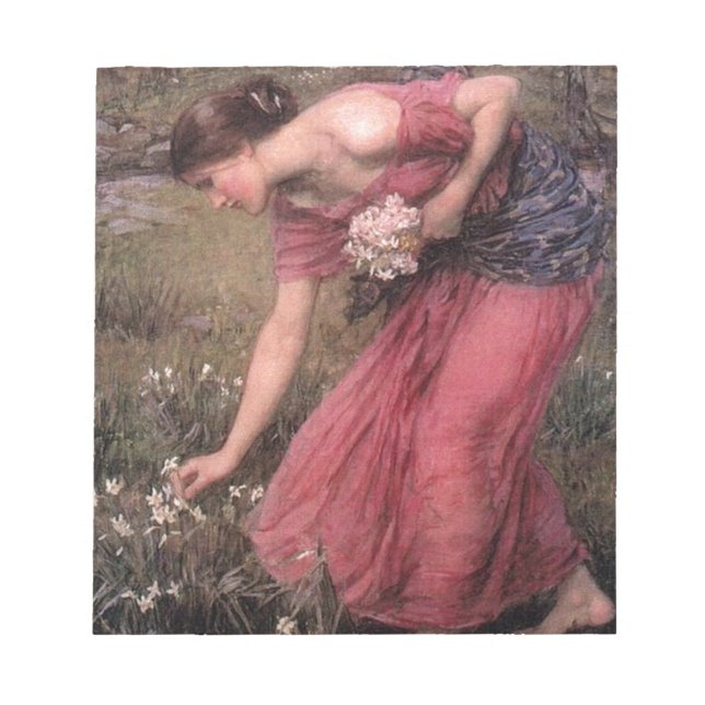 Bloco De Notas John William Waterhouse - Narcissus - Belas Artes (Frente)