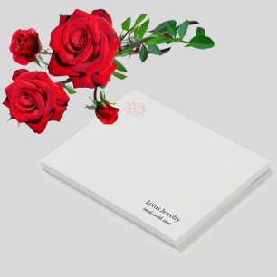 Bloco De Notas Joias de flores de lótus, joalheria, crie seu próp