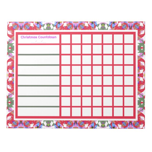 Bloco De Notas Jolly Cheerful Christmas Reminder Planner (Frente)