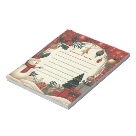Bloco De Notas Jolly Snowman Christmas