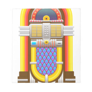 Bloco De Notas jukebox antiquada