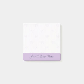Bloco De Notas Just A Little Note Lilac Bow Watermark
