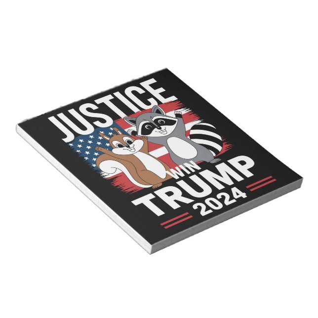 Bloco De Notas Justiça Para Amendoim Vence Trump 2024 (Inclinado)