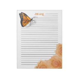 Bloco De Notas JW de 40 páginas e rosas