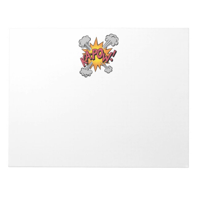 Bloco De Notas KA-POW! Gráfico da revista em quadrinhos (Frente)