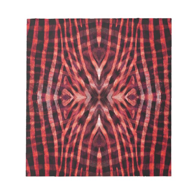 Bloco De Notas Kaleidoscope Zebra Padrão cutâneo (Frente)