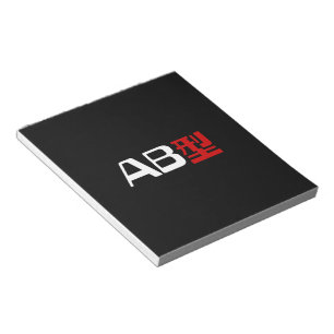 Bloco De Notas Kanji do japonês do AB do grupo sanguíneo
