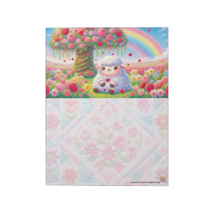 Bloco de Notas Kawaii Cordeiro
