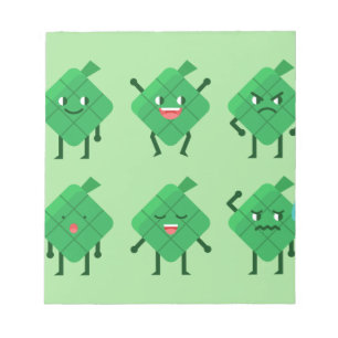 Bloco De Notas kawaii Ketupat